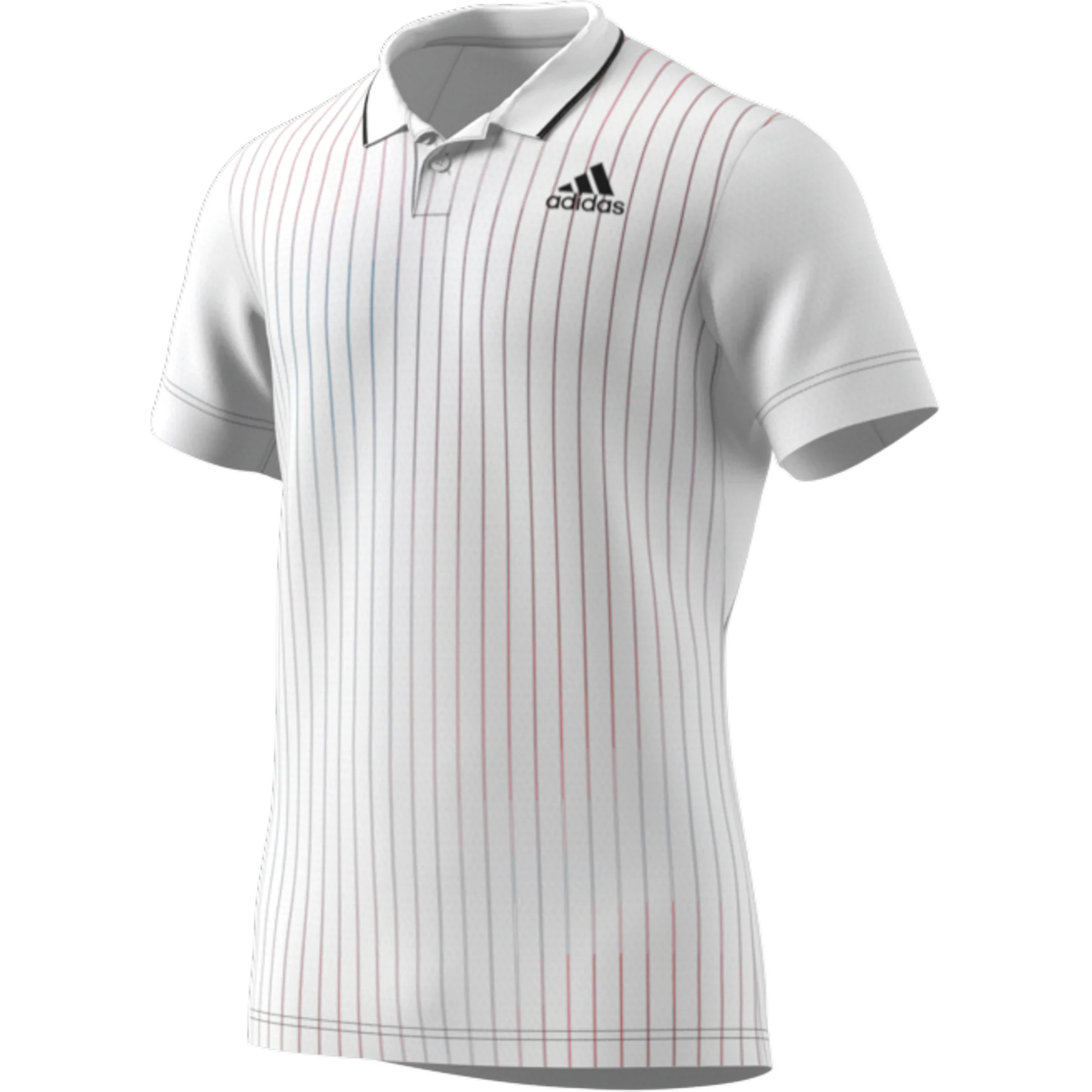 Adidas Melbourne Free lift Polo - White/Legacy Burgandy/Sky Rush - Image 9