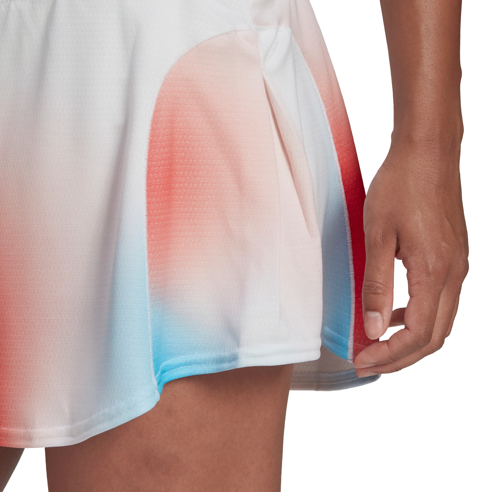 Adidas Womens Melbourne Match Skirt - White/Black/Vivid Red - Image 3