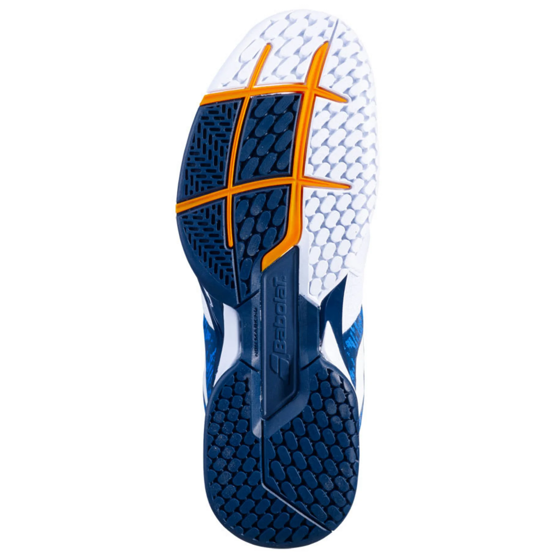 Babolat Propulse Blast All Court Men's Tennis Shoes - White/Dark Blue - Image 5