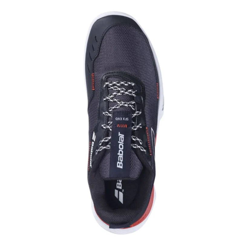 Babolat SFX Evo Clay Men Tennis Shoes - Black/Fiesta Red - Image 3