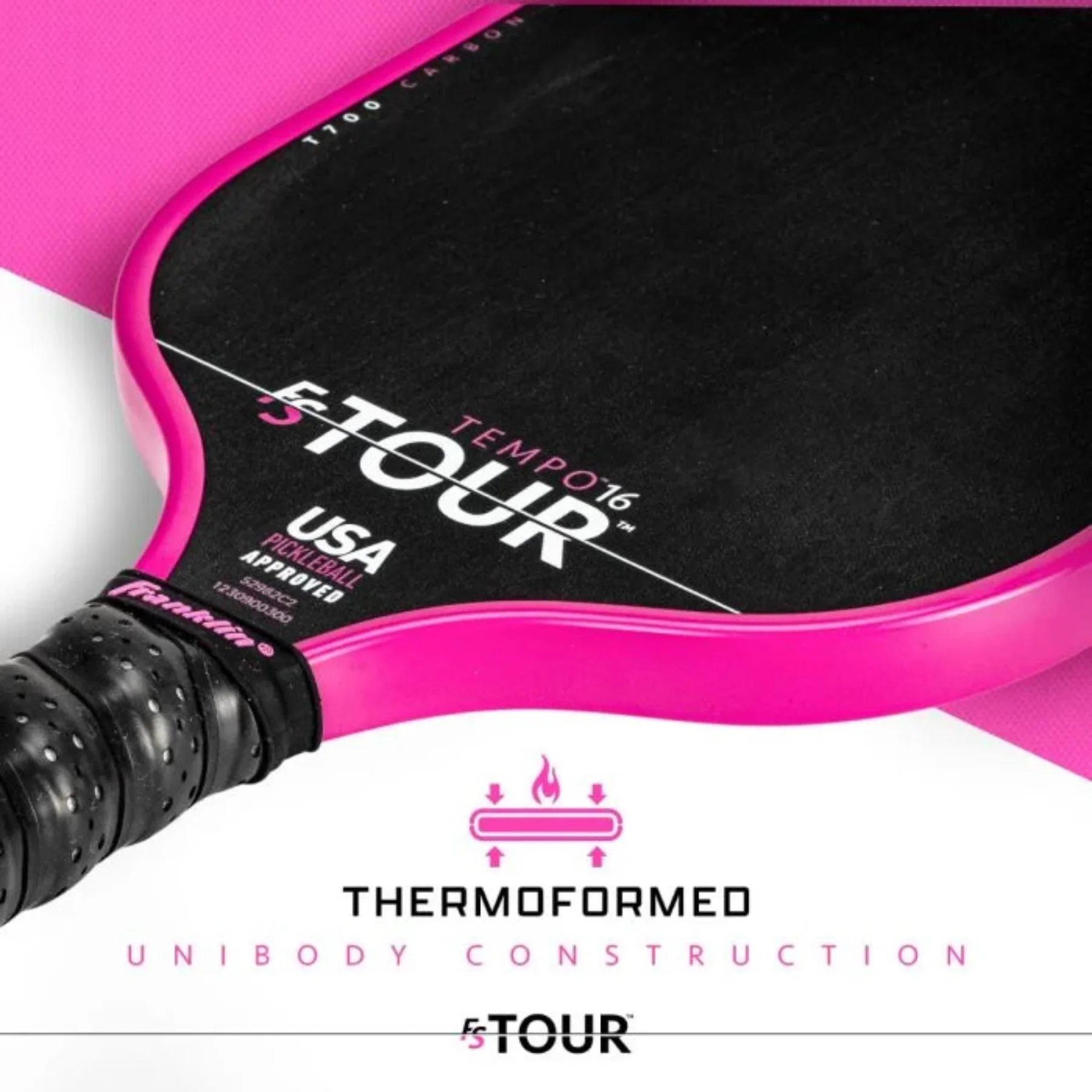 Franklin FS Tour Tempo Pickleball Paddle - Pink - Image 10