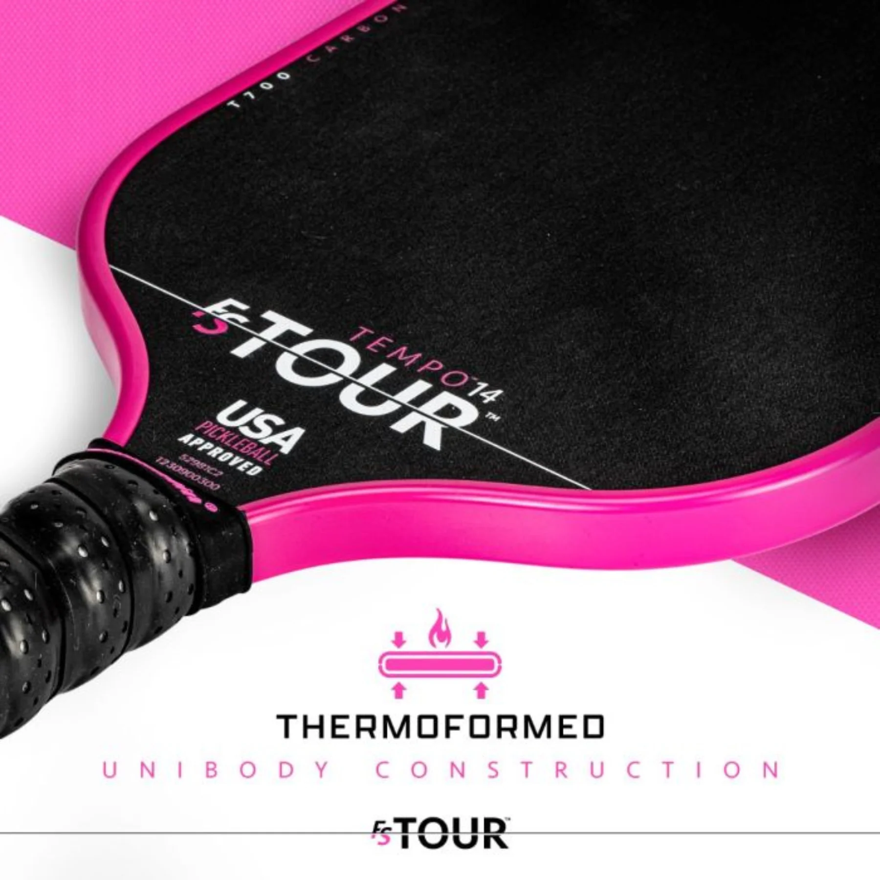 Franklin FS Tour Tempo Pickleball Paddle - Pink - Image 4